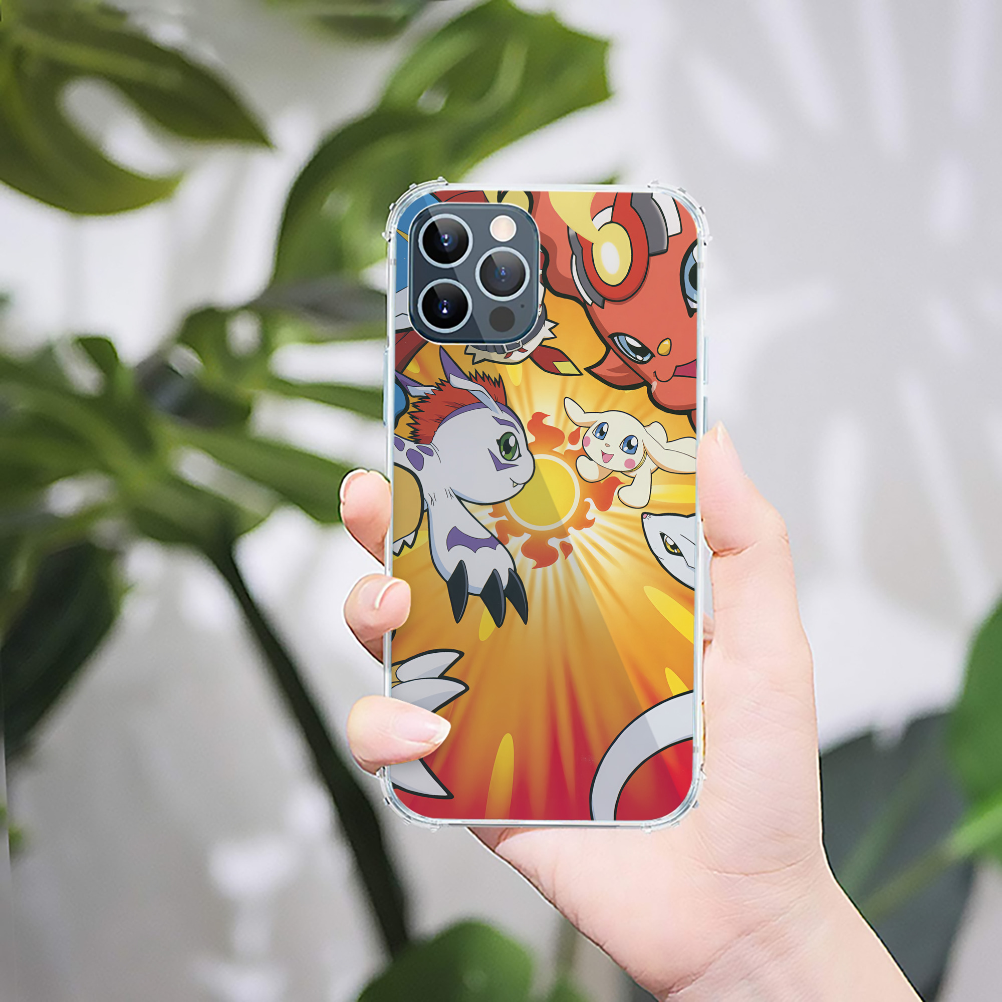 （画像用） Digimon デジタルモンスター/デジモン 【iPhone 12シリーズ対応】透明スマホケース（クリアソフトケース）